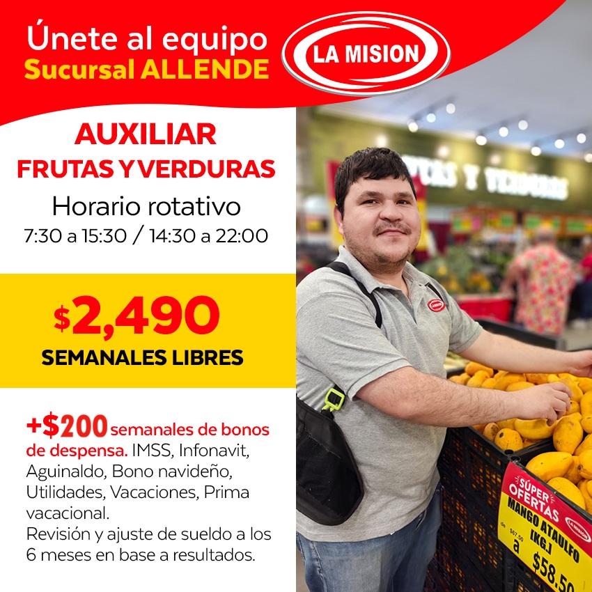Auxiliar de Frutas y Verduras